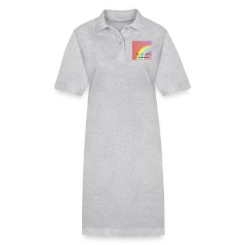 All different all equal. Diversity. Love. - Stanley/Stella Frauen Bio-Polokleid PAIGER - Grau meliert - Vorne