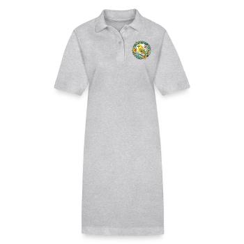 Gelber Fink - Stanley/Stella Frauen Bio-Polokleid PAIGER - Grau meliert - Vorne