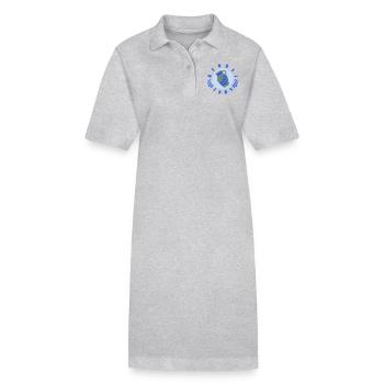 BEMBEL KULTUR Amour du vin de pomme Bien culturel de la Hesse - Robe polo bio PAIGER Stanley/Stella Femme - gris chiné - Devant