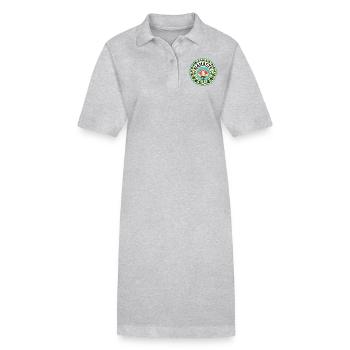 Namasté - Robe polo bio PAIGER Stanley/Stella Femme - gris chiné - Devant