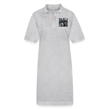 Grusel Halloween - Stanley/Stella Frauen Bio-Polokleid PAIGER - Grau meliert - Vorne