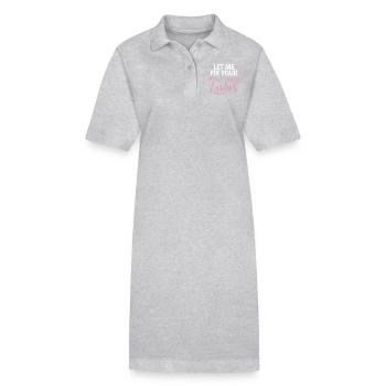 Précision pour des cils parfaits - Robe polo bio PAIGER Stanley/Stella Femme - gris chiné - Devant