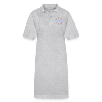 geo_dotsphere_norway_3c02 - Stanley/Stella Frauen Bio-Polokleid PAIGER - Grau meliert - Vorne