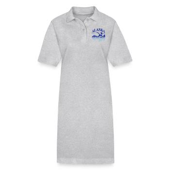 Alaska 2 Farbig - Stanley/Stella Frauen Bio-Polokleid PAIGER - Grau meliert - Vorne