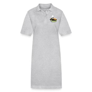 Sushi Bath - Stanley/Stella Frauen Bio-Polokleid PAIGER - Grau meliert - Vorne