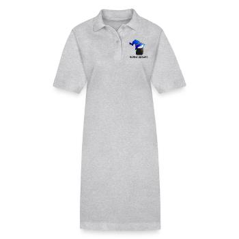 Sushi Wizard - Stanley/Stella Frauen Bio-Polokleid PAIGER - Grau meliert - Vorne