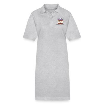 You Know You Want Me - Stanley/Stella PAIGER Organic Women’s Polo Dress - heather grey - Front