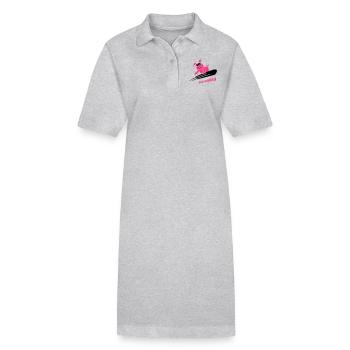 Pistensau - Ski - Snowboard - Wintersport 3C - Stanley/Stella Frauen Bio-Polokleid PAIGER - Grau meliert - Vorne