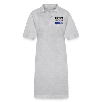 Ibiza - Robe polo bio PAIGER Stanley/Stella Femme - gris chiné - Devant