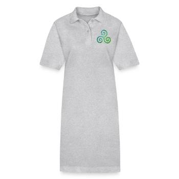 symbole celtique 1 ebru 5 - Robe polo bio PAIGER Stanley/Stella Femme - gris chiné - Devant