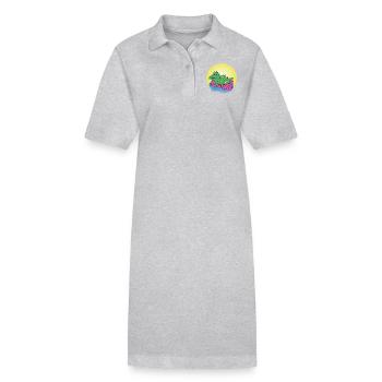 Kai Krokodil - Geschenk - Geschenkidee - Stanley/Stella Frauen Bio-Polokleid PAIGER - Grau meliert - Vorne