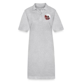 Garde de la ville - Robe polo bio PAIGER Stanley/Stella Femme - gris chiné - Devant
