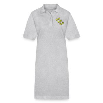 Icône de chope de bière - Robe polo bio PAIGER Stanley/Stella Femme - gris chiné - Devant