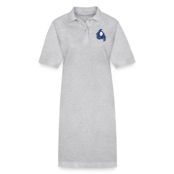 Fisch - Stanley/Stella Frauen Bio-Polokleid PAIGER - Grau meliert - Vorne