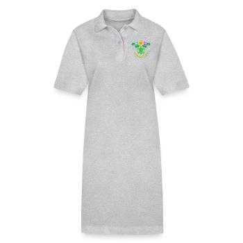 tahiti symbol 02 - Robe polo bio PAIGER Stanley/Stella Femme - gris chiné - Devant