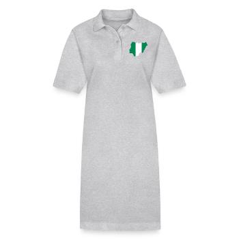 Nigeria T-Shirt - Stanley/Stella Frauen Bio-Polokleid PAIGER - Grau meliert - Vorne