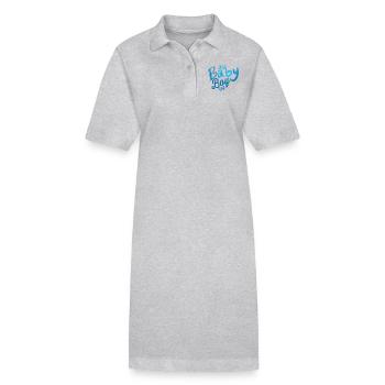 idée de cadeau naissance bébé enfant né naissance - Robe polo bio PAIGER Stanley/Stella Femme - gris chiné - Devant