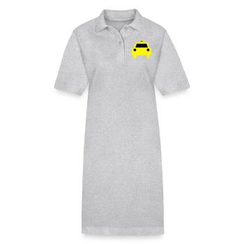 taxi - Stanley/Stella Frauen Bio-Polokleid PAIGER - Grau meliert - Vorne