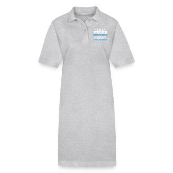 In einem stolzen Bonus-Papa-Papa-Geschenk - Stanley/Stella Frauen Bio-Polokleid PAIGER - Grau meliert - Vorne