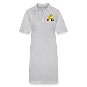 pizza - Stanley/Stella Frauen Bio-Polokleid PAIGER - Grau meliert - Vorne