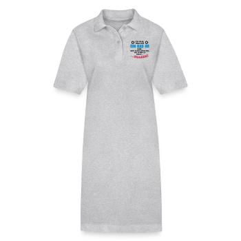 Ein Rad ab - Stanley/Stella Frauen Bio-Polokleid PAIGER - Grau meliert - Vorne