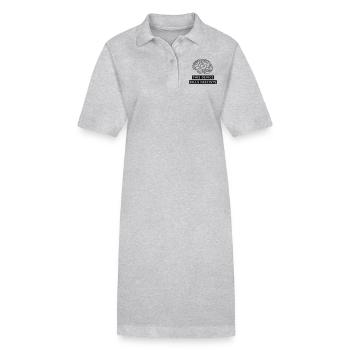 Antifaschismus Antirassismus - Stanley/Stella Frauen Bio-Polokleid PAIGER - Grau meliert - Vorne