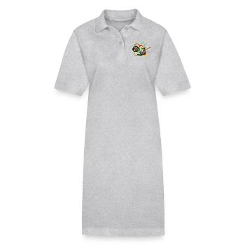 Pimp my shoes - Robe polo bio PAIGER Stanley/Stella Femme - gris chiné - Devant