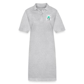 Area 51 Roswell Ufo Alien Outer Space Sci-Fi - Stanley/Stella PAIGER Organic Women’s Polo Dress - heather grey - Front