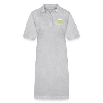 Alien Ufo Geschenk Lustige Alien Weltraum Sci-Fi - Stanley/Stella Frauen Bio-Polokleid PAIGER - Grau meliert - Vorne