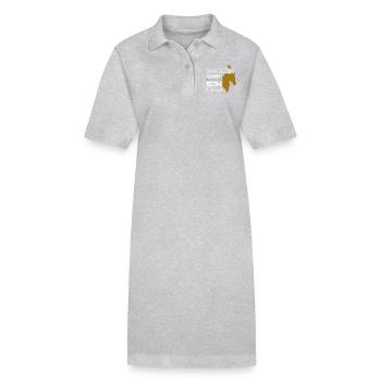 Horse Shirt • Prince Charming • Pony Gifts - Stanley/Stella PAIGER Organic Women’s Polo Dress - heather grey - Front