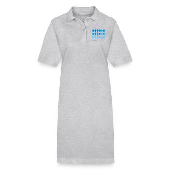 Kleinkariert - Stanley/Stella Frauen Bio-Polokleid PAIGER - Grau meliert - Vorne