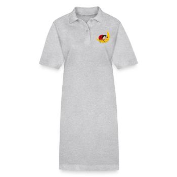 Coccinelle - Bonne nuit - Robe polo bio PAIGER Stanley/Stella Femme - gris chiné - Devant