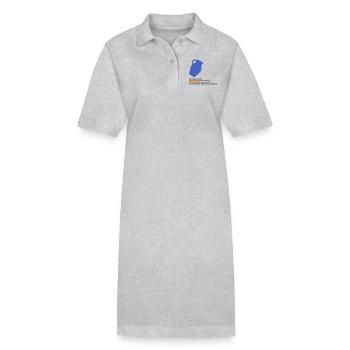 Bembel Loading please wait - Stanley/Stella Frauen Bio-Polokleid PAIGER - Grau meliert - Vorne