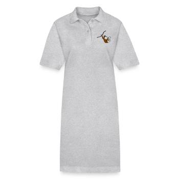 monkey - Stanley/Stella Frauen Bio-Polokleid PAIGER - Grau meliert - Vorne