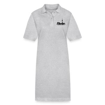 Tour de télévision de Berlin - Robe polo bio PAIGER Stanley/Stella Femme - gris chiné - Devant