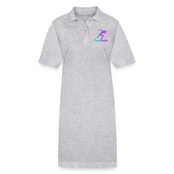 Runner - Robe polo bio PAIGER Stanley/Stella Femme - gris chiné - Devant