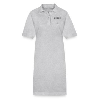 space attack - Stanley/Stella Frauen Bio-Polokleid PAIGER - Grau meliert - Vorne
