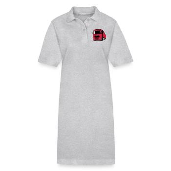 Symbole de camion camion - Robe polo bio PAIGER Stanley/Stella Femme - gris chiné - Devant