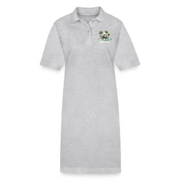 URLAUB AUF DER INSEL - Stanley/Stella Frauen Bio-Polokleid PAIGER - Grau meliert - Vorne