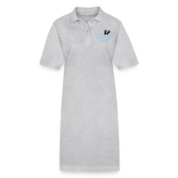 Summertime - Stanley/Stella Frauen Bio-Polokleid PAIGER - Grau meliert - Vorne