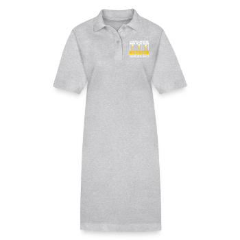 Bier Beerpong Saufen Bierkrug Vorhersage - Stanley/Stella Frauen Bio-Polokleid PAIGER - Grau meliert - Vorne