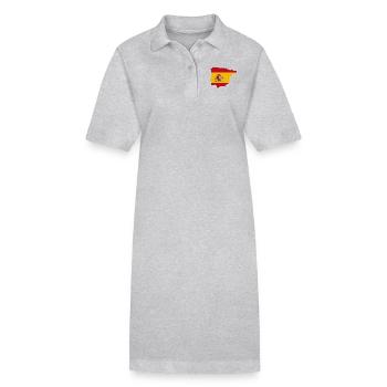spanische Flagge - Stanley/Stella Frauen Bio-Polokleid PAIGER - Grau meliert - Vorne