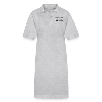 Vertrau mir, ich weiss was ich tue - Stanley/Stella Frauen Bio-Polokleid PAIGER - Grau meliert - Vorne