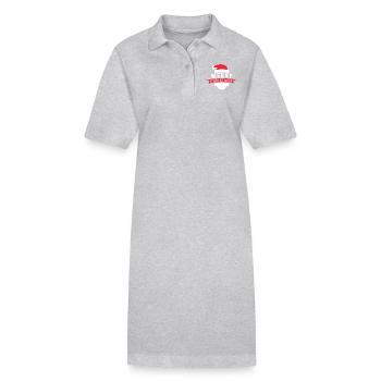 Joyeux noel - Robe polo bio PAIGER Stanley/Stella Femme - gris chiné - Devant