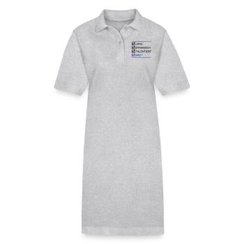 jung_dynamisch_talentiert_breit__f2 - Stanley/Stella Frauen Bio-Polokleid PAIGER - Grau meliert - Vorne