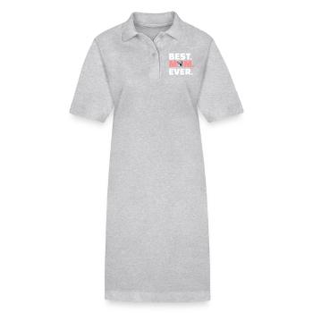 Anglais Bouledogue - Robe polo bio PAIGER Stanley/Stella Femme - gris chiné - Devant