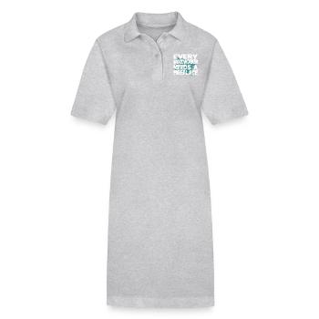 Casque de sécurité outils blagues sur les arbres - Robe polo bio PAIGER Stanley/Stella Femme - gris chiné - Devant