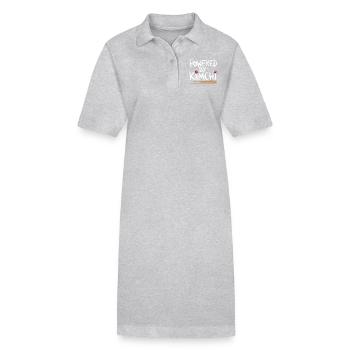 Liebe für Kimchi und Geschmack - Stanley/Stella Frauen Bio-Polokleid PAIGER - Grau meliert - Vorne
