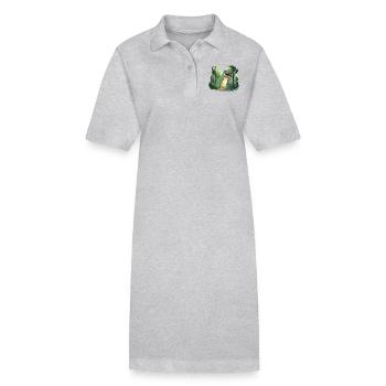 T-Rex - Stanley/Stella Frauen Bio-Polokleid PAIGER - Grau meliert - Vorne