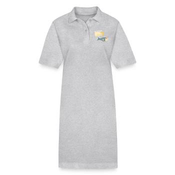 Butter bei die Fische - Stanley/Stella Frauen Bio-Polokleid PAIGER - Grau meliert - Vorne